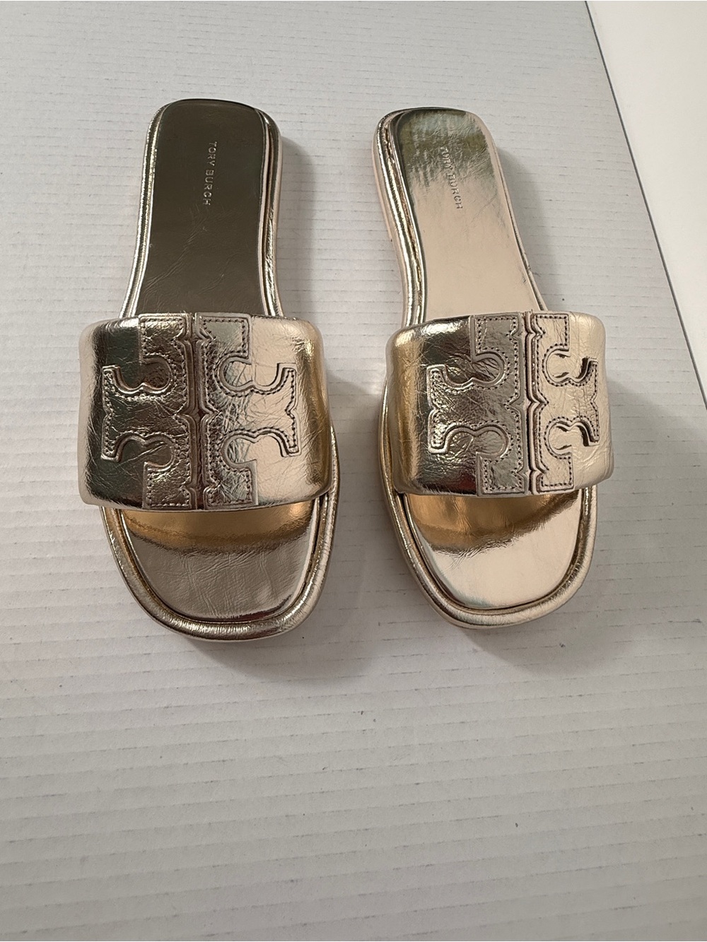 Tory Burch Double T Sport Slide Sandal size 10.5 - Picture 3 of 8